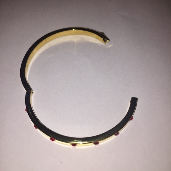 ♠️ Kate Spade ♠️ Set in Stone Bangle Bracelet Red - Picture 5 of 5